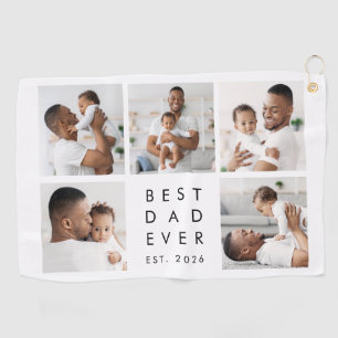 Custom Photos Best Dad Ever Golf Towel
