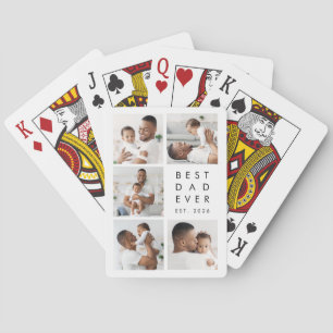 Custom Photos Best Dad Ever Playing Cards