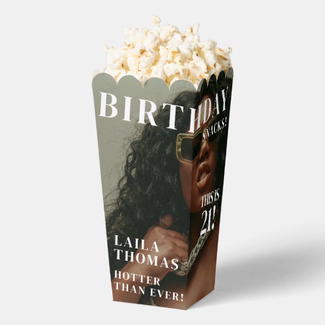 Custom Photos Birthday Party Magazine Cover Favour Box (Popped)