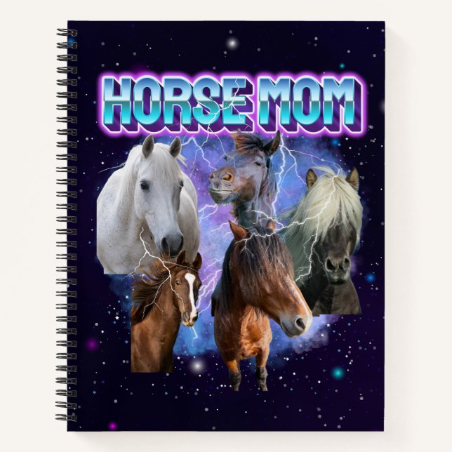 Custom Photos Bootleg Rap 90's Horse Mum  Notebook (Front)