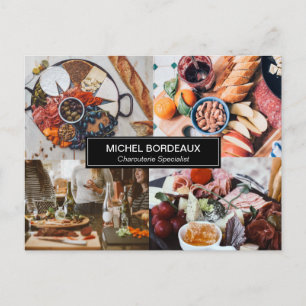 Custom Photos Catering Charcuterie business Postcard