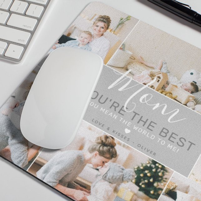 Custom Photos Mum You Are the Best | Personalised Mouse Pad (Creator Uploaded)