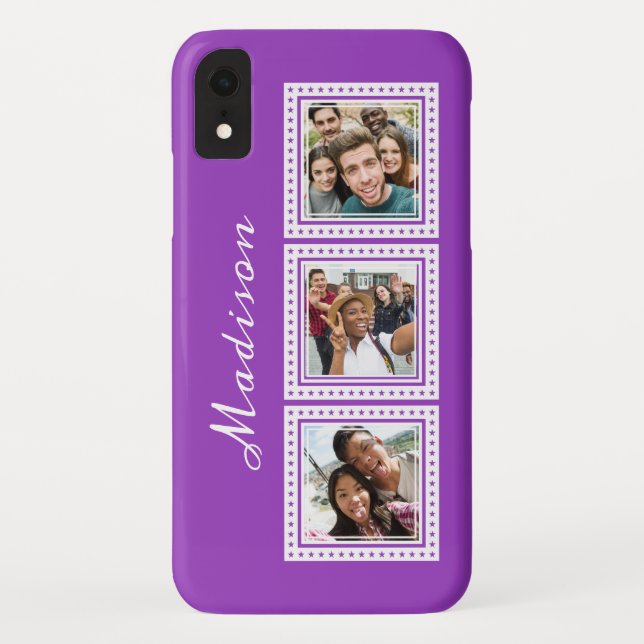 Custom photos, name & colour phone cases (Back)