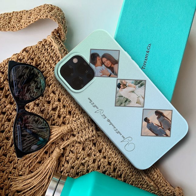 Custom Photos on Geometric Pattern iPhone Case (Creator Uploaded)