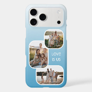 Custom Photos On Ombre Light Summer Sky Blue White