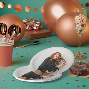 Custom Photos Party Selfie Picture Photography Paper Plate