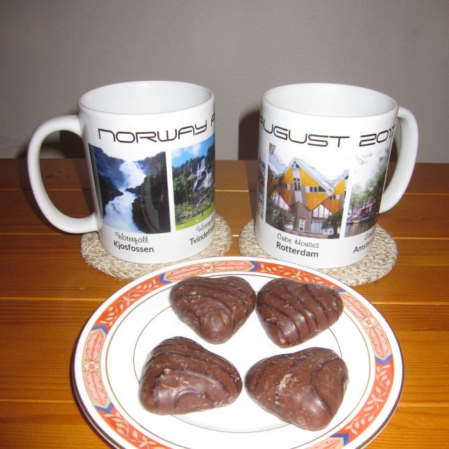 Custom photos text holiday vacation souvenir coffee mug (Creator Uploaded)