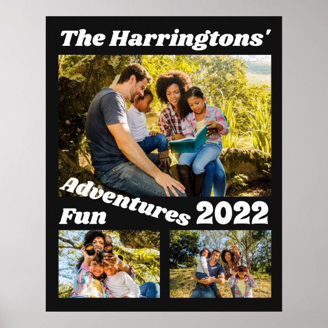 Custom Photos & Text  Poster (Front)