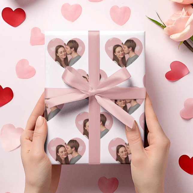 Custom Photos Valentine's Day Wrapping Paper  (Creator Uploaded)