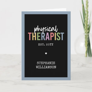 Custom Physical Therapist PT Graduation Card