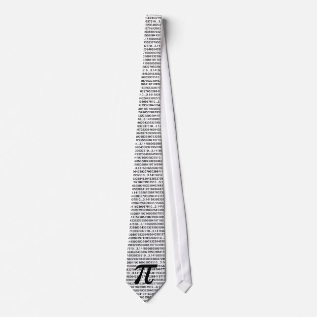 Custom Pi 3.14 Math Geek Tie (Front)