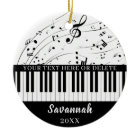 Custom Piano Keyboard Music Notes Personalized