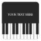 Custom piano keys round stickers for pianist