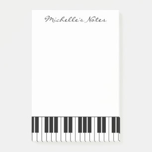 Custom piano keys sticky notes for pianist