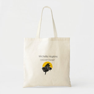 Custom piano keys tote bag for teacher and student