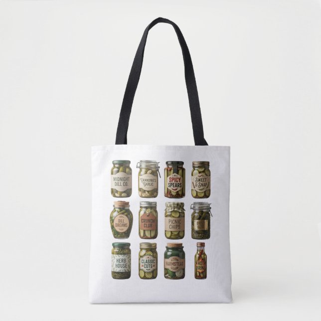 Custom Pickle Brand Logo Design - Tote Bag (Front)