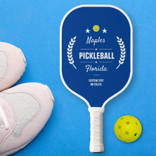 Custom Pickleball Club Add City Name State Paddle