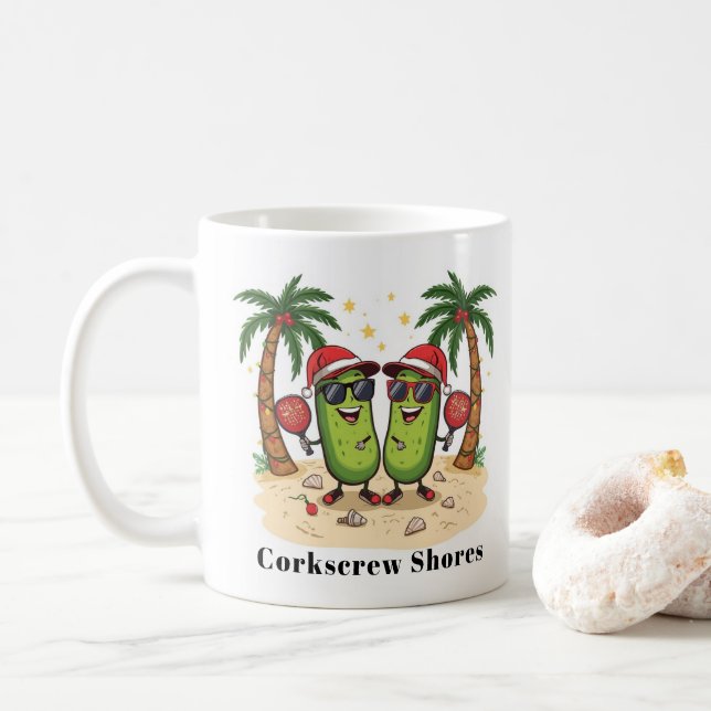Custom Pickleball Mug That You Personalise (With Donut)