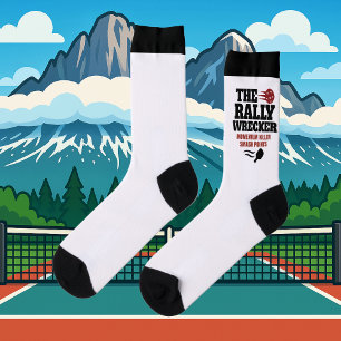 Custom Pickleball Rally Wrecker Crew Socks