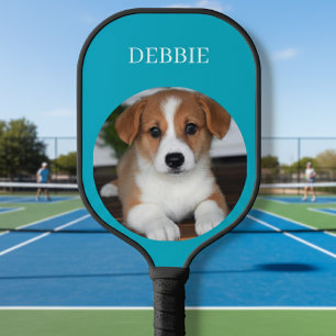Custom Pickleball Set with Pet Photo & Name Paddle