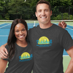Custom Pickleball Shirt 3 Lines Custom Text