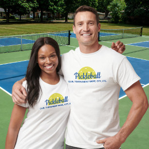 Custom Pickleball Shirt, City, Club, Player Names T-Shirt