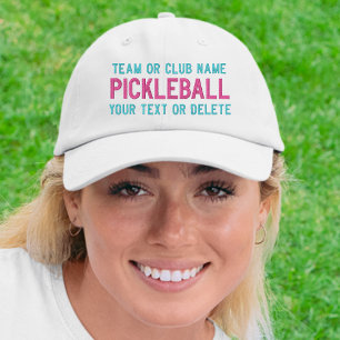 Custom Pickleball Team Club, Player Name Your Text Embroidered Hat