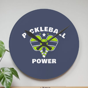 Custom Pickleball Team Round Clock