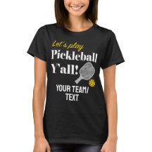 Custom Pickleball Team Shirt Add Your Text Club