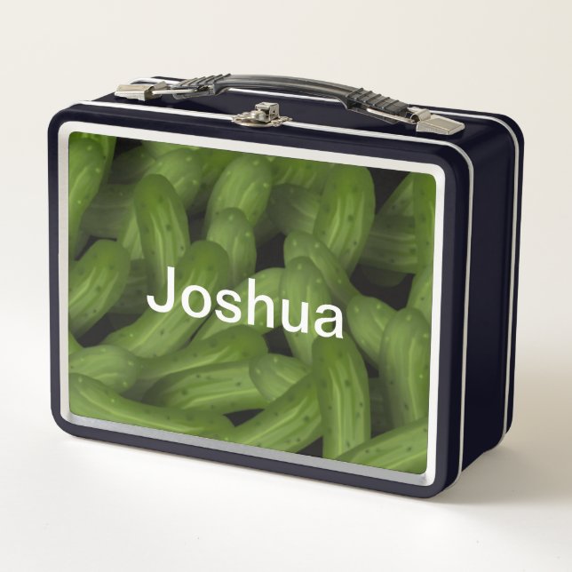 Custom Pickles Metal Lunch Box (Front)