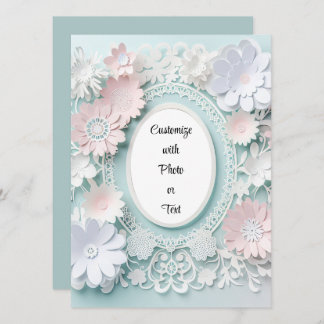 Custom Picture Holder Invitation