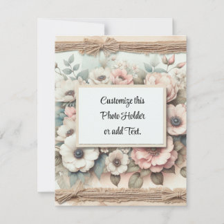 Custom Picture Holder Thank You Card