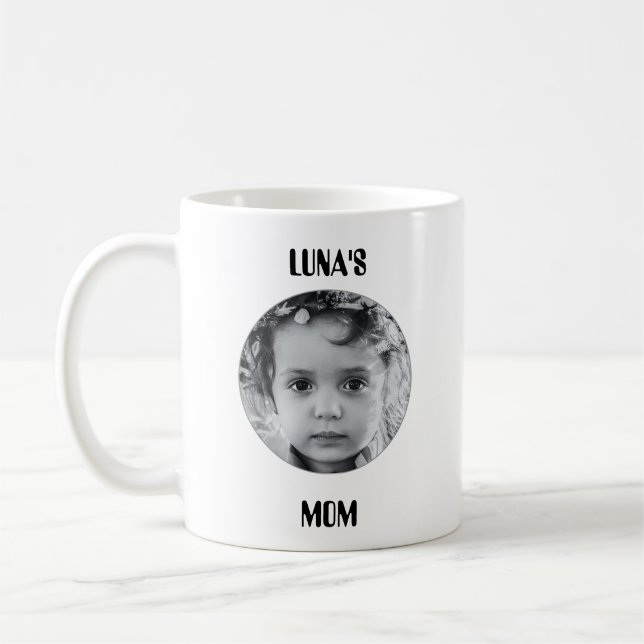 Custom Picture & Name Coffee Mug (Left)