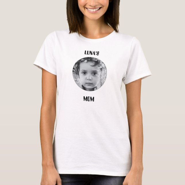 Custom Picture & Name  T-Shirt (Front)