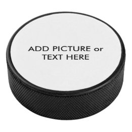 Custom Picture or Text hockey puck