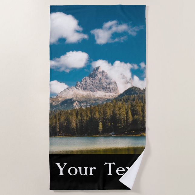 Custom Picture Personalised Photo Beach Towel (Front)