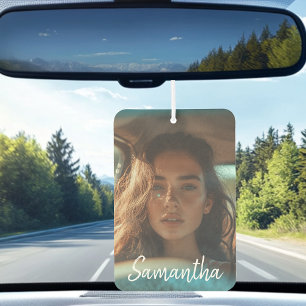 Custom Picture Photo Gift Personalised Name Car Air Freshener