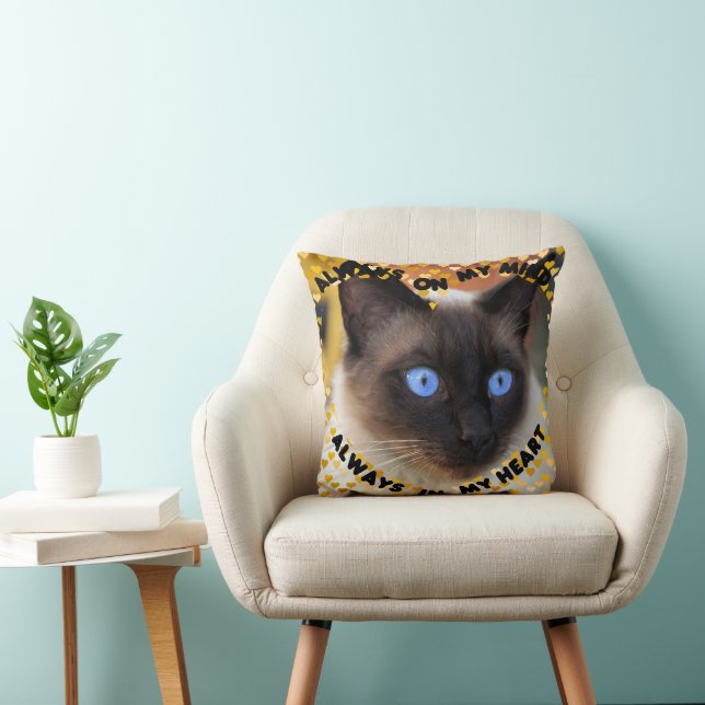 Custom Picture Yellow Heart Pattern Heart An Mind  Cushion (Chair)