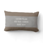 custom pillow add your own quote distressed grey