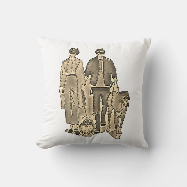 Custom Pillow Designs: Expressive Themes on Zazzle (Front)