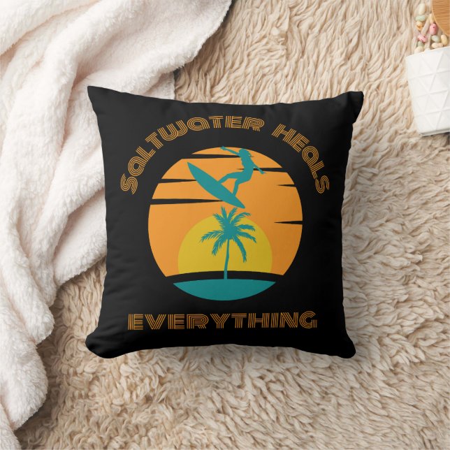 custom pillow for surf lover (Blanket)
