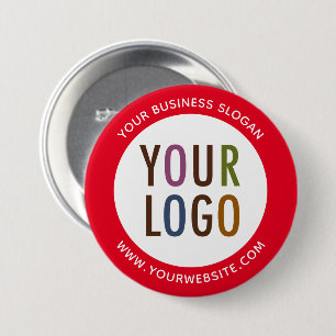 Custom Pinback Button with Company Logo No Minimum