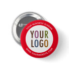 Custom Pinback Button with Company Logo No Minimum
