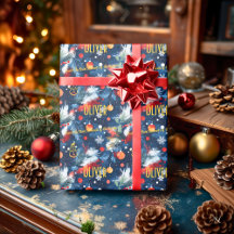 Custom Pine and Ornaments Christmas