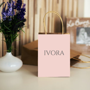 custom Pink Allure Chic Blush Feminine Style Medium Gift Bag