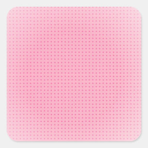 Custom Pink And White Blank Template Classic Square Sticker