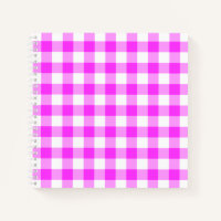 Custom Pink and White Checked Plaid