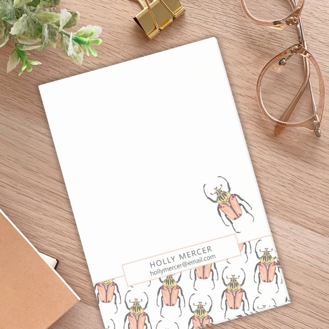 Custom Pink Beetles Mum Contact Information Post-it Notes (Creator Uploaded)