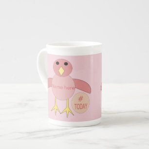 Custom Pink Birthday Girl Chick Mug