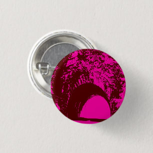 Custom Pink Burgundy Tunnel Small Round Button